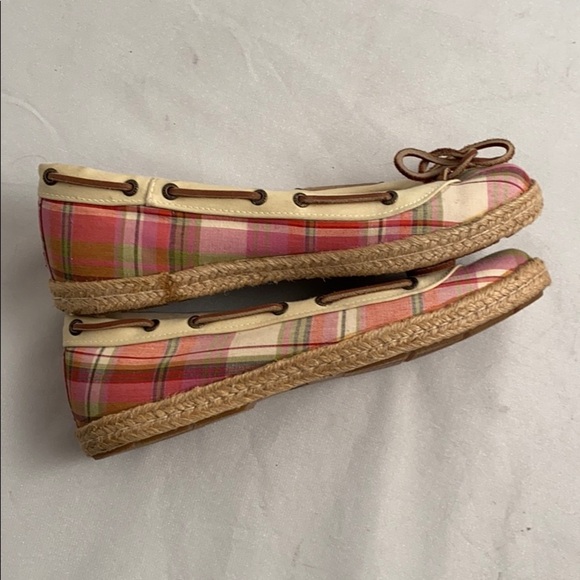 Sperry Largo Skimmer Madras multicolor plaid slip-on ballet flats - Picture 11 of 12